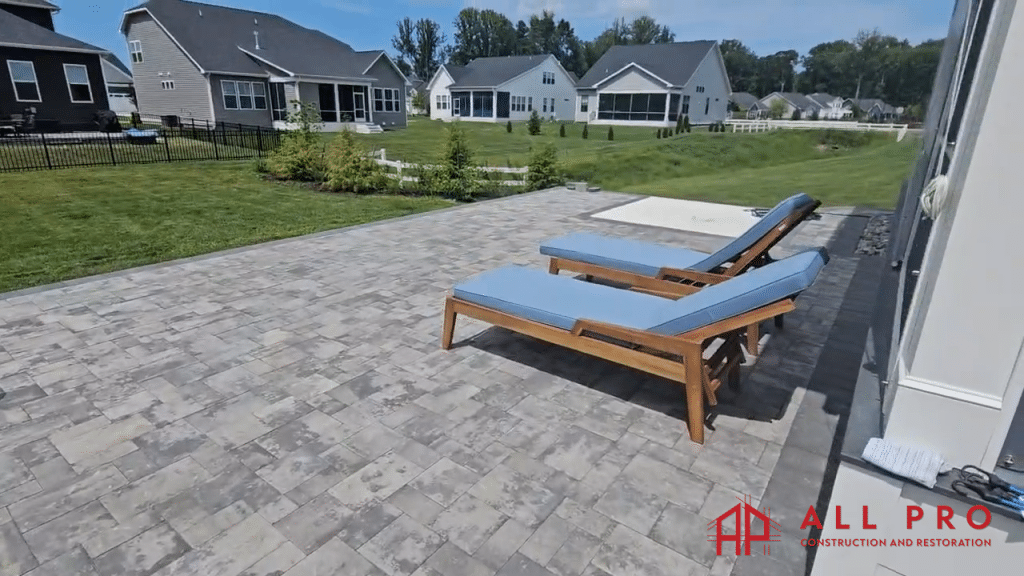 LOOKING AT THE FULL PATIO